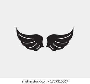 wings vector illustration design icon logo template
