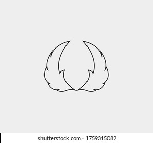 wings vector illustration design icon logo template