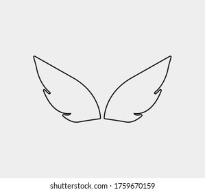 wings vector illustration design icon logo template