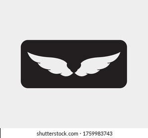plantilla de icono de diseño de ilustración de vector de alas