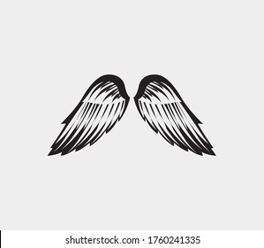 wings vector illustration design icon logo template