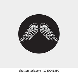 wings vector illustration design icon logo template