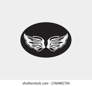 plantilla de icono de diseño de ilustración de vector de alas