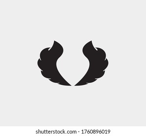 wings vector illustration design icon logo template