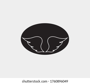 wings vector illustration design icon logo template