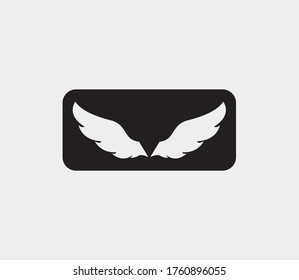 plantilla de icono de diseño de ilustración de vector de alas