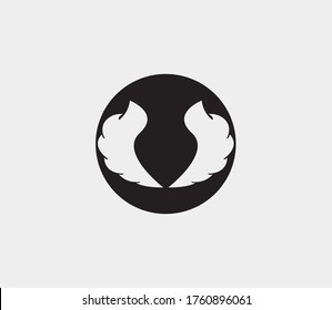 wings vector illustration design icon logo template