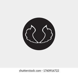 wings vector illustration design icon logo template