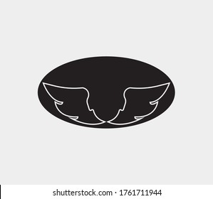 wings vector illustration design icon logo template
