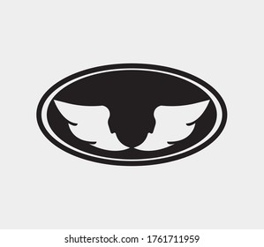 plantilla de icono de diseño de ilustración de vector de alas