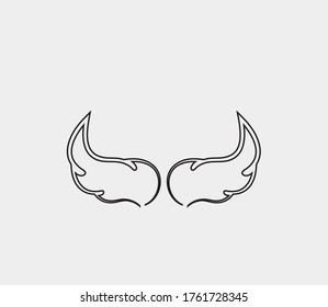 wings vector illustration design icon logo template