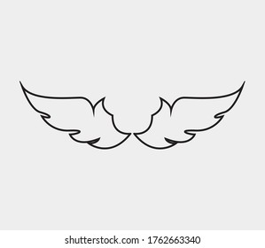 wings vector illustration design icon logo template