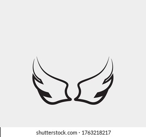 wings vector illustration design icon logo template