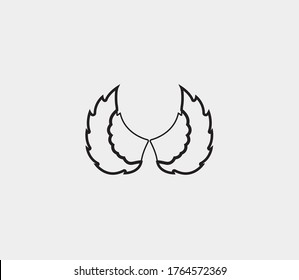 wings vector illustration design icon logo template