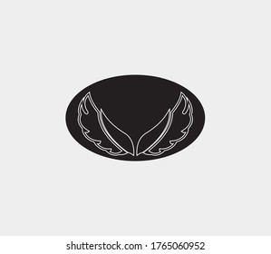 plantilla de icono de diseño de ilustración de vector de alas