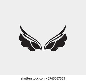 wings vector illustration design icon logo template