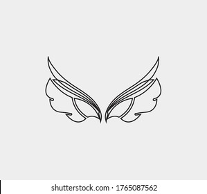 wings vector illustration design icon logo template