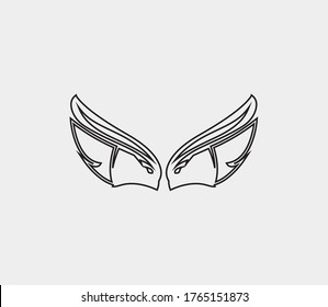 wings vector illustration design icon logo template