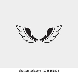 wings vector illustration design icon logo template