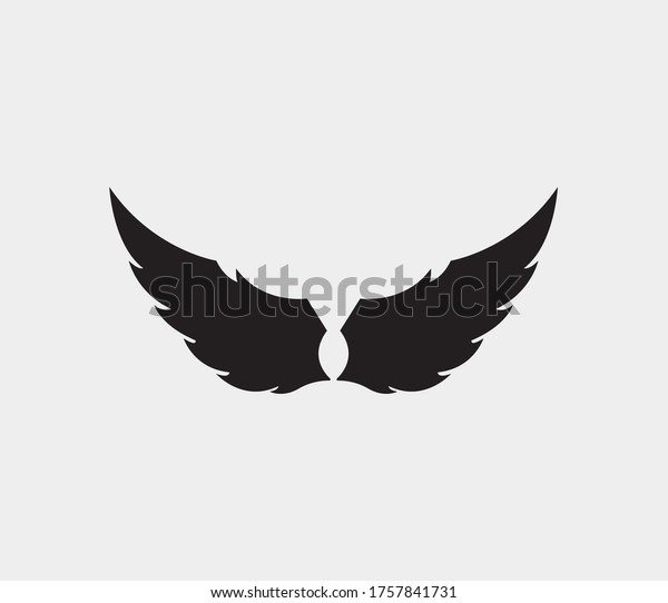 wings\
vector illustration design icon logo\
template