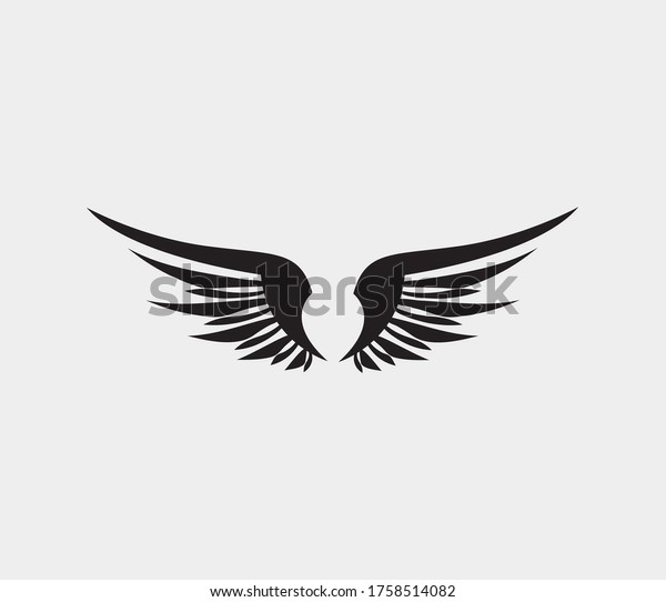 wings\
vector illustration design icon logo\
template