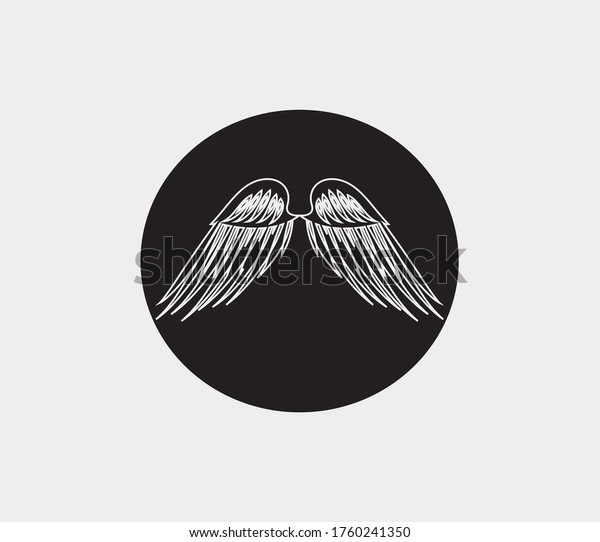 wings
vector illustration design icon logo
template