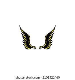 Wings vector illustration for icons, symbols and logos