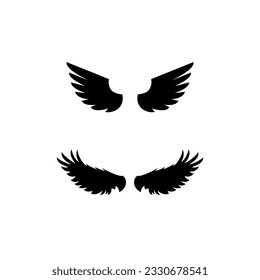 wings vector illustration for icon,symbol or logo. wing logo template