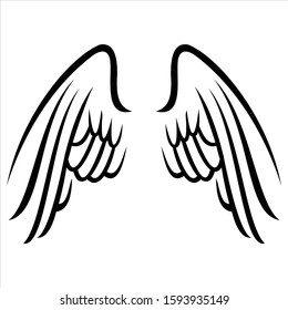 Wings Vector Logo Design Template