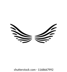 Wings vector logo . Wings emblem