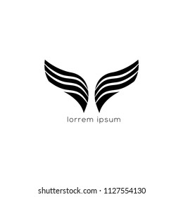 Wings vector logo. Wings icon