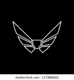 Wings vector logo. Wings icon