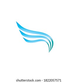 Wings vector logo. Wings icon. Wings emblem