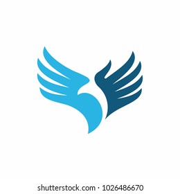 Wings vector logo icon illustration

