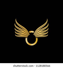 Wings vector logo set. Wings icons