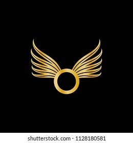 Wings vector logo set. Wings icons