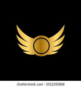 Wings vector logo (sign, symbol, emblem, illustration) for packaging, web, print