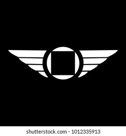 Wings vector logo (sign, symbol, emblem, illustration) for packaging, web, print