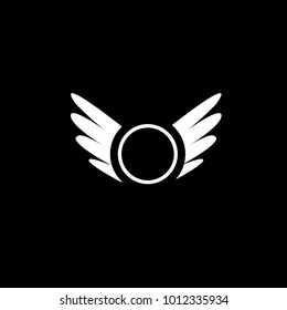 Wings vector logo (sign, symbol, emblem, illustration) for packaging, web, print