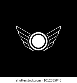 Wings vector logo (sign, symbol, emblem, illustration) for packaging, web, print