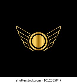 Wings vector logo (sign, symbol, emblem, illustration) for packaging, web, print