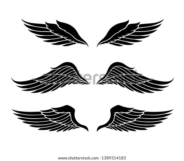 Download Wings Vector Set Eps Format Stock Vector (Royalty Free ...