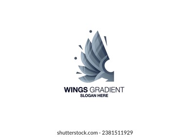 wings vector template logo design