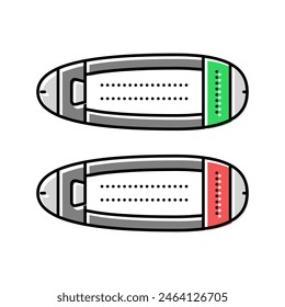 wingtip lights aircraft color icon vector. wingtip lights aircraft sign. isolated symbol illustration