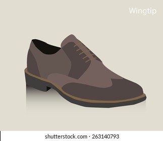 wingtip men's shoes