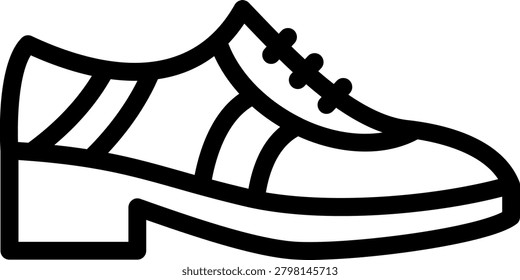 Wingtip Shoes Vector Design Icon Style