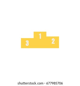 Wining Podium for the Winner. Vector Illustration.