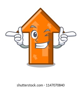 Wink arrow character cartoon style