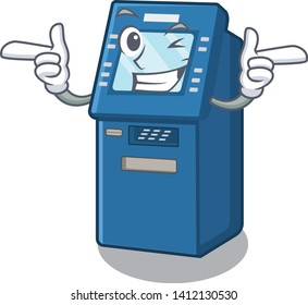 Wink ATM machine in the cartoon shape