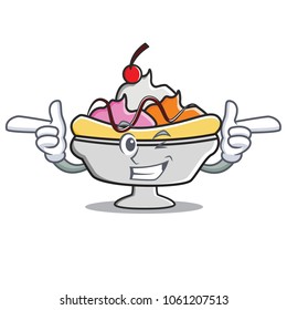 Wink banana split character cartoon